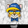 Ukrainian Cool Cat Vinyl Sticker