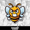 Cute Angry Bee Vinyl Sticker