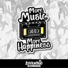 More Music, More Happiness Vinyl Sticker