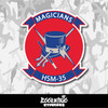 US Navy Helicopter Maritime Strike Squadron 35 (HSM-35) Vinyl Sticker