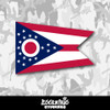 Ohio State Flag Vinyl Sticker