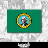 Washington State Flag Vinyl Sticker