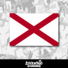 Alabama State Flag Vinyl Sticker