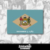 Delaware State Flag Vinyl Sticker