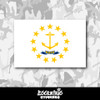 Rhode Island State Flag Vinyl Sticker