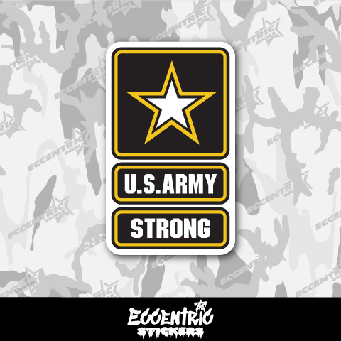 U.S. Army Strong Vinyl Sticker - Eccentric Stickers