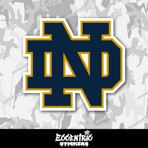 University of Notre Dae Fighting Irish NCAA weatherproof Vinyl Sticker