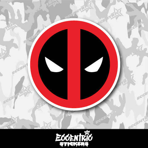 Deadpool Symbol Vinyl Sticker - Eccentric Stickers