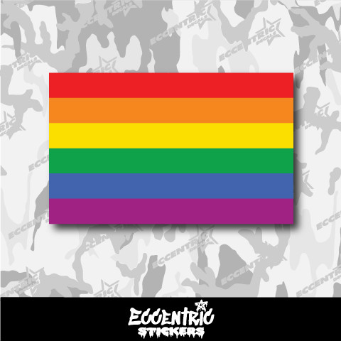 Gay Pride Flag Vinyl Sticker