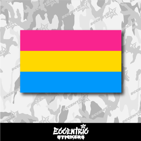 Pansexual Pride Flag Vinyl Sticker