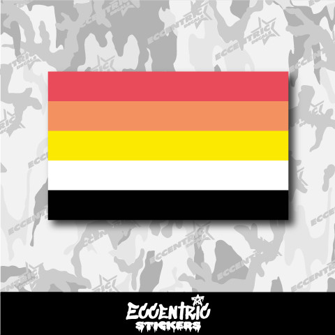 Akoisexual Pride Flag Vinyl Sticker