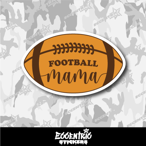 Football Mama Vinyl Sticker