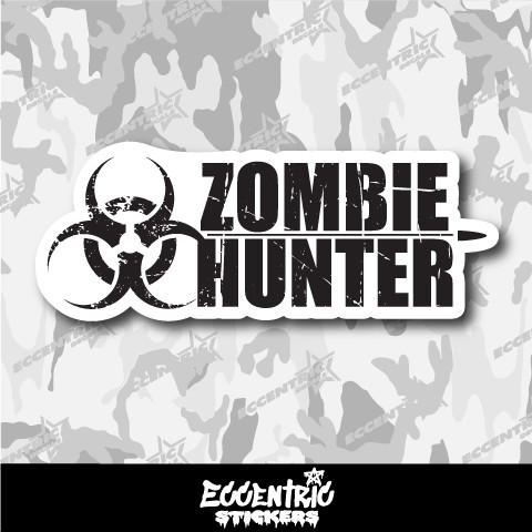 Zombie Hunter Vinyl Sticker