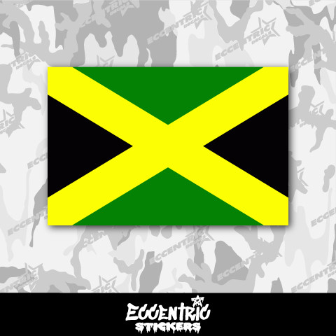 Jamaica Flag Vinyl Sticker