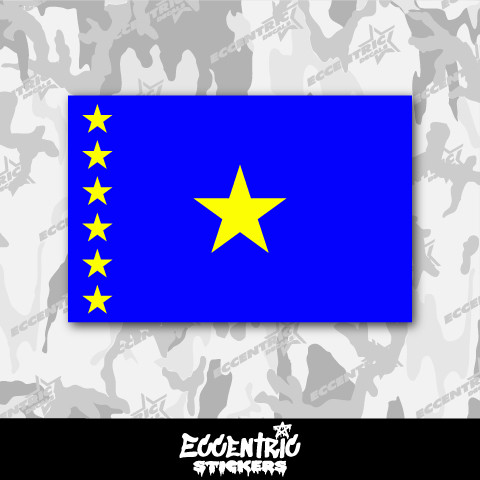 Democratic Republic of the Congo Flag (1997–2006) Vinyl Sticker