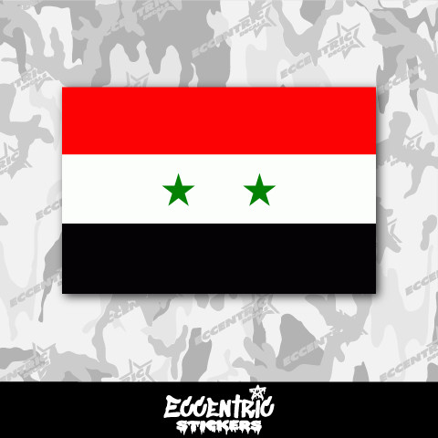 Syria Flag Vinyl Sticker
