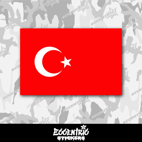 Turkey Flag Vinyl Sticker