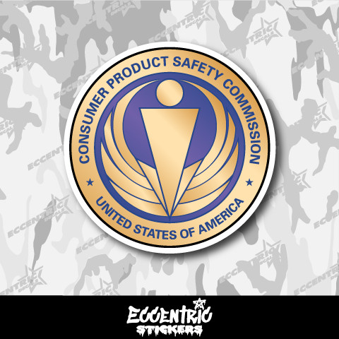 Seal of the United States Consumer Product Safety Commission Vinyl Sticker