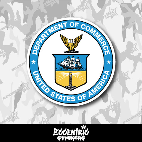 Seal of the United States Department of Commerce Vinyl Sticker