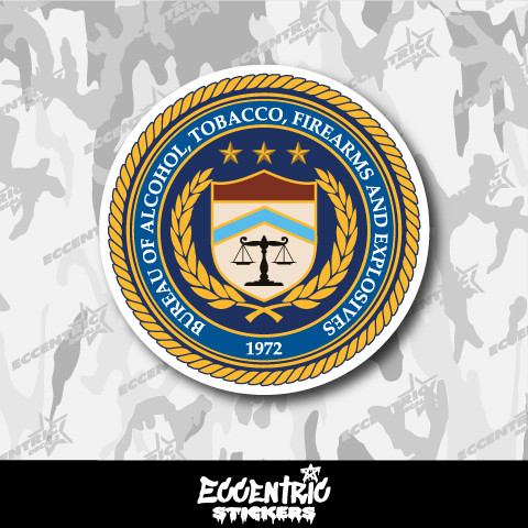 Seal of the Bureau of Alcohol, Tobacco, Firearms and Explosives Vinyl Sticker