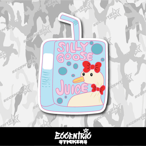 Silly Goose Juice Vinyl Sticker
