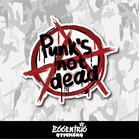 Punk's Not Dead Anarchy Symbol Vinyl Sticker