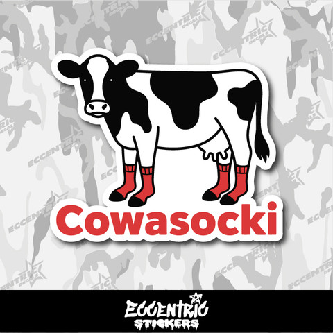 Cowasocki Cow Vinyl Sticker