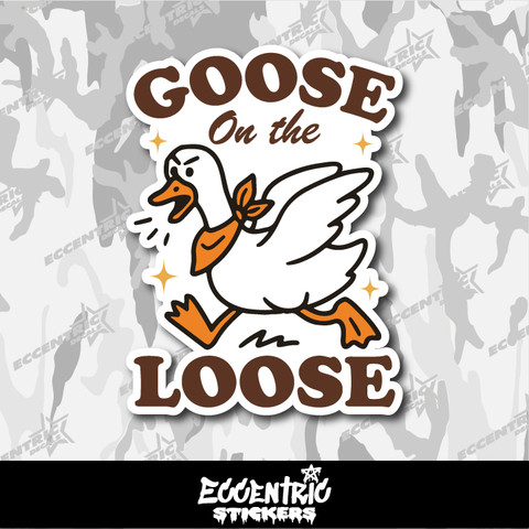 Goose on the Loose Vinyl Sticker
