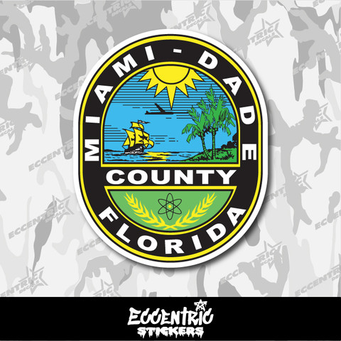 Seal of Miami-Dade County Florida Vinyl Sticker