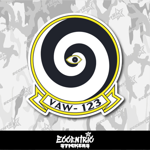 US Navy Airborne Command & Control Squadron 123 (VAW-123) Vinyl Sticker