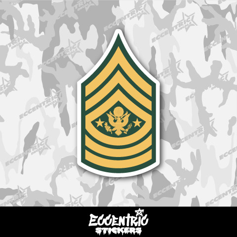 U.S. Army Sergeant Major Of The Army Insignia Vinyl Sticker