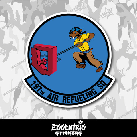 Air National Guard 197th Air Refueling Squadron (197 ARS) Vinyl Sticker