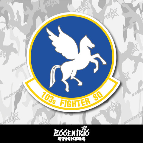 Air National Guard 103rd Fighter Squadron (103 FS) Vinyl Sticker