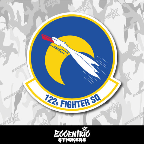 Air National Guard 122nd Fighter Squadron (122 FS) Vinyl Sticker