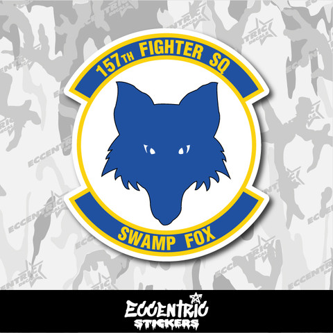 Air National Guard 157th Fighter Squadron (157 FS Swamp Fox) Vinyl Sticker
