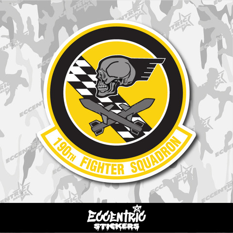 Air National Guard 190th Fighter Squadron (190 FS) Vinyl Sticker