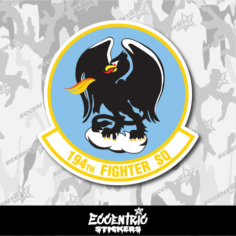Air National Guard 194th Fighter Squadron (194 FS) Vinyl Sticker