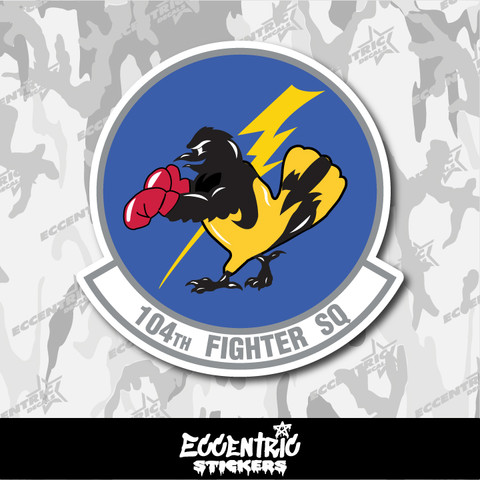 Air National Guard 104th Fighter Squadron (104 FS) Vinyl Sticker