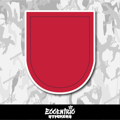 US Army 7th Special Forces Group Beret Flash Vinyl Sticker