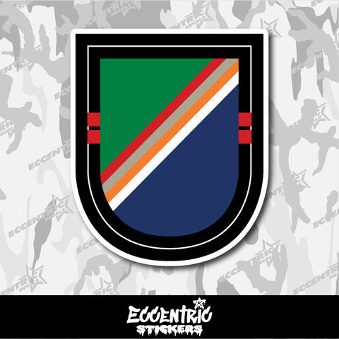 US Army 2nd Battalion 75th Ranger Regiment Beret Flash Vinyl Sticker