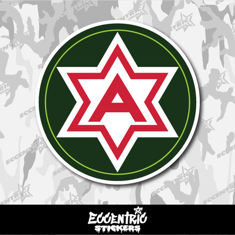 6th US Army Vinyl Sticker