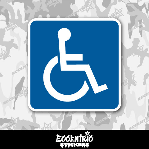 Handicap Vinyl Sticker