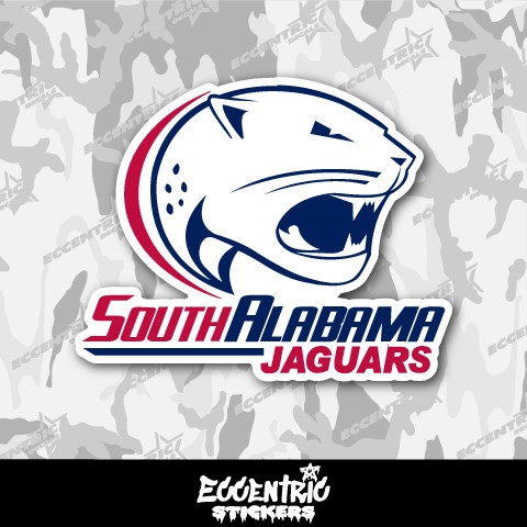 Wincraft 2 Adesivi Fustellati South Alabama Jaguars - Decalcomanie In Vinile Per Esterno 10x10 Cm - Prodotto Ufficiale NCAA