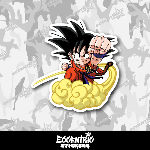 Goku On Nimbus Vinyl Sticker