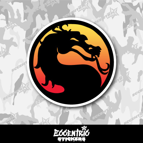 Mortal Kombat Logo Vinyl Sticker