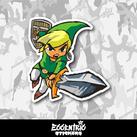 Zelda-Link Vinyl Sticker