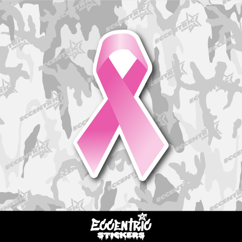 Breast Cancer Ribbon Vinyl Sticker