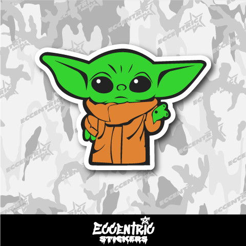 Grogu Baby Yoda Vinyl Sticker