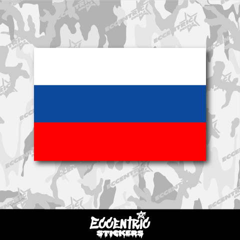 Russia Flag Vinyl Sticker