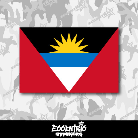 Antigua and Barbuda Flag Vinyl Sticker
